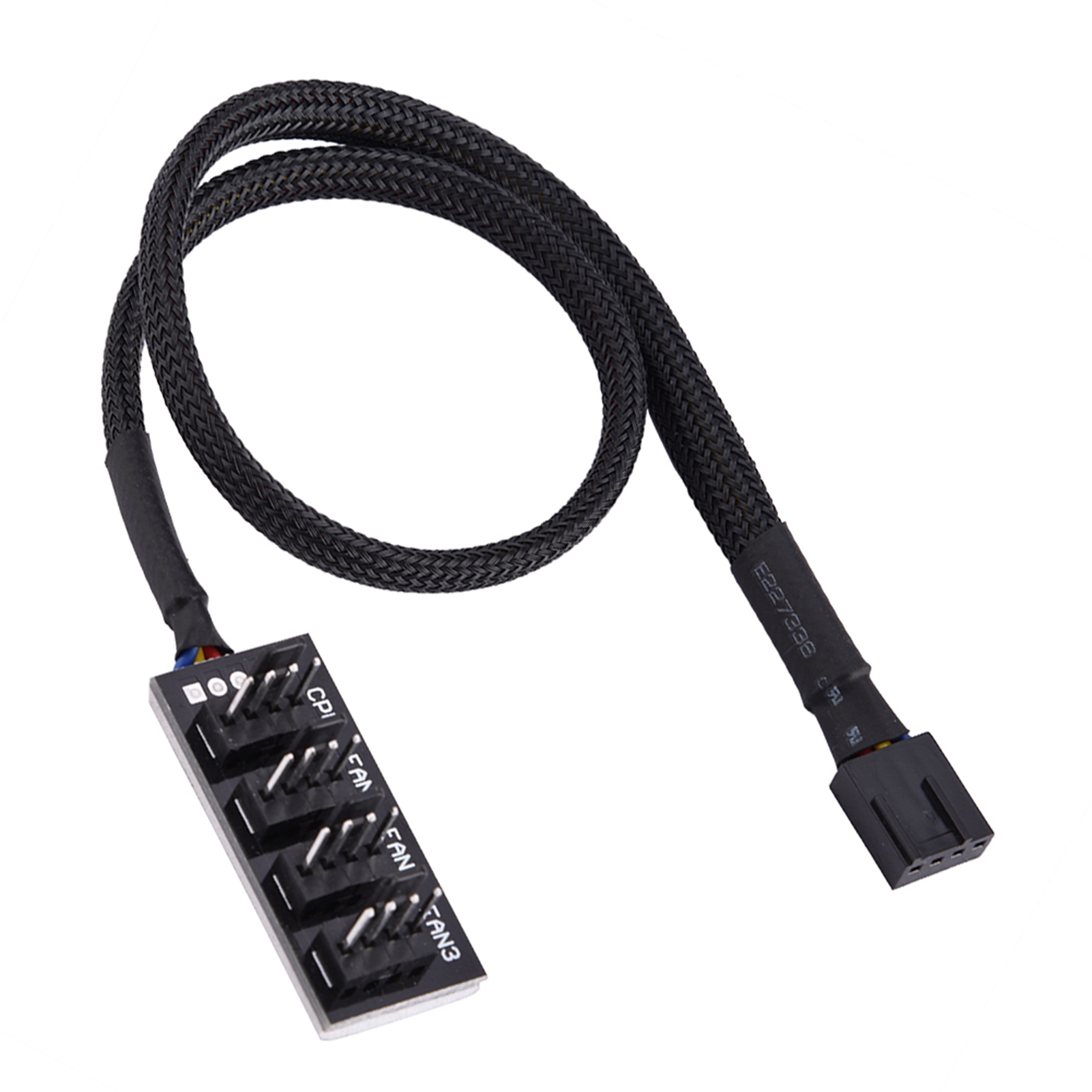 4-pin PWM splitter hub computer CPU/fan power multiple connector cable adapter support 3-pin/4-pin fans. 