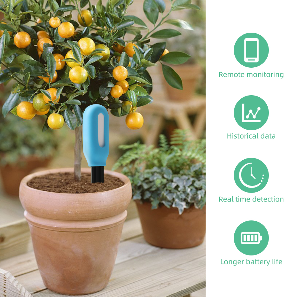YIERYI Bluetooth Soil Moisture &Temp Tester, Flower Plant Vegetable Seed Germination Moisture Monitor. 