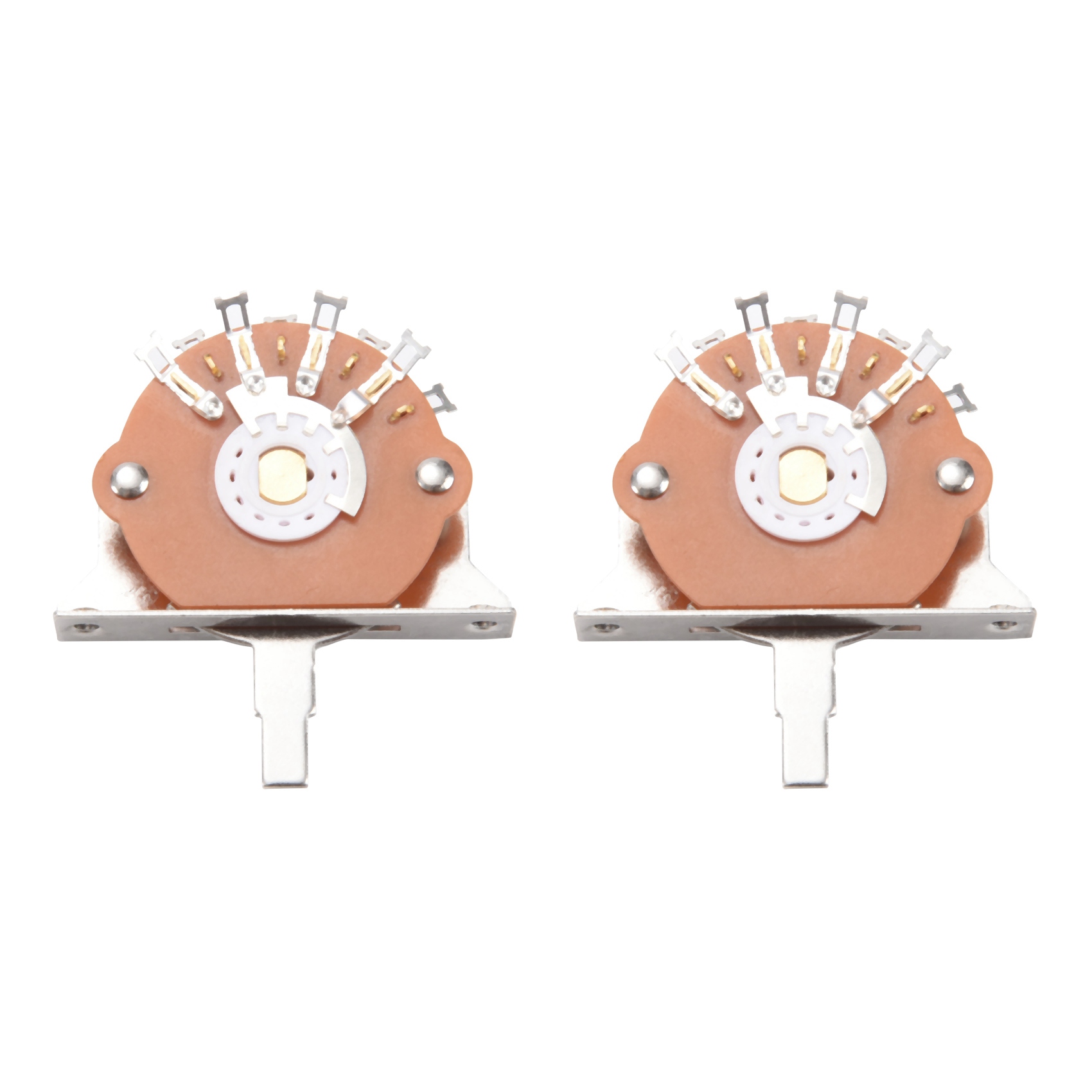 2X Black 5 Way Lever Switch Selector for Electric Guitar Parts Replacement