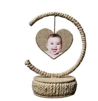 Photo Frame making with Cardboard 10" and Jute Burlap | DIY Handmade Photo Frame decoration | Photo frame decoration, Cardboard photo frame, Handmade photo frames. 