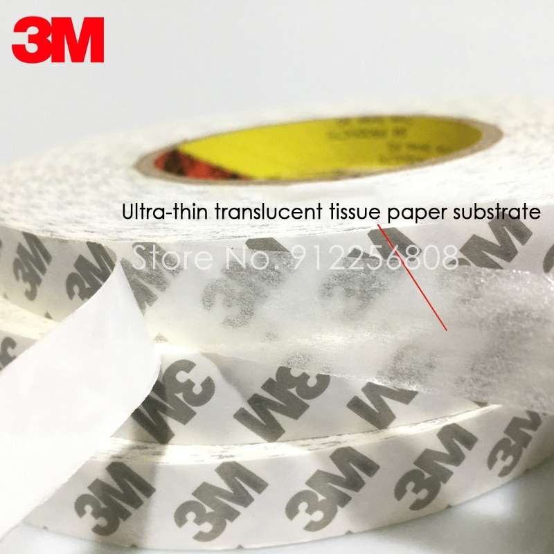 50/10Meter/Roll Double Sided Tape Adhesive 3M 9080 LED Light Strip Tape Ultra-Thin Strong Sticky Width:5/8/10/12/15/20/25/30mm. 