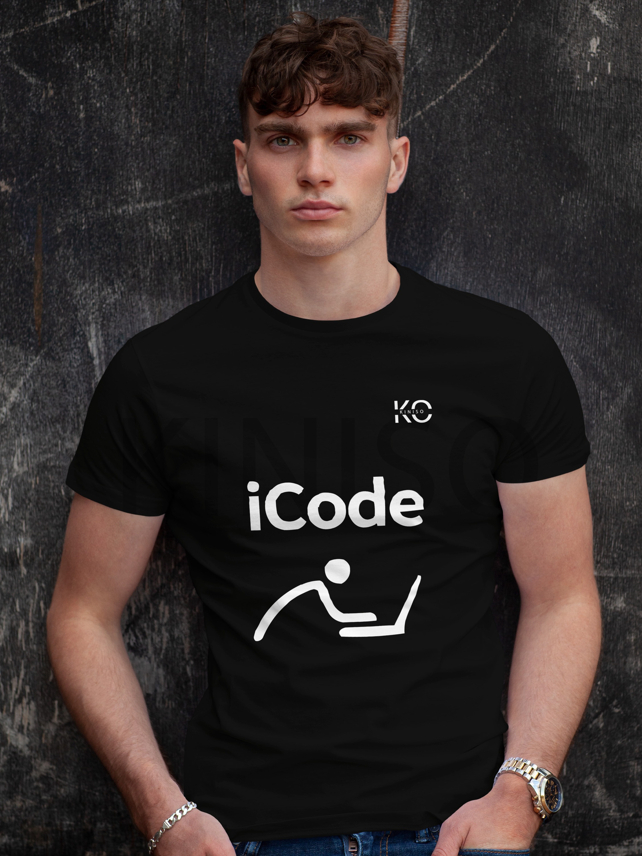 Tech Tshirt - iCode - technology tee for Men in DHAKA by KINISO