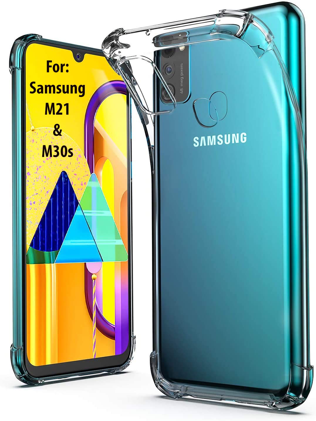 For Samsung Galaxy M21 Premium Silicone Case Crystal Clear Soft TPU Ultra-Thin Transparent Flexible Protective Mobile Phone Back Cover
