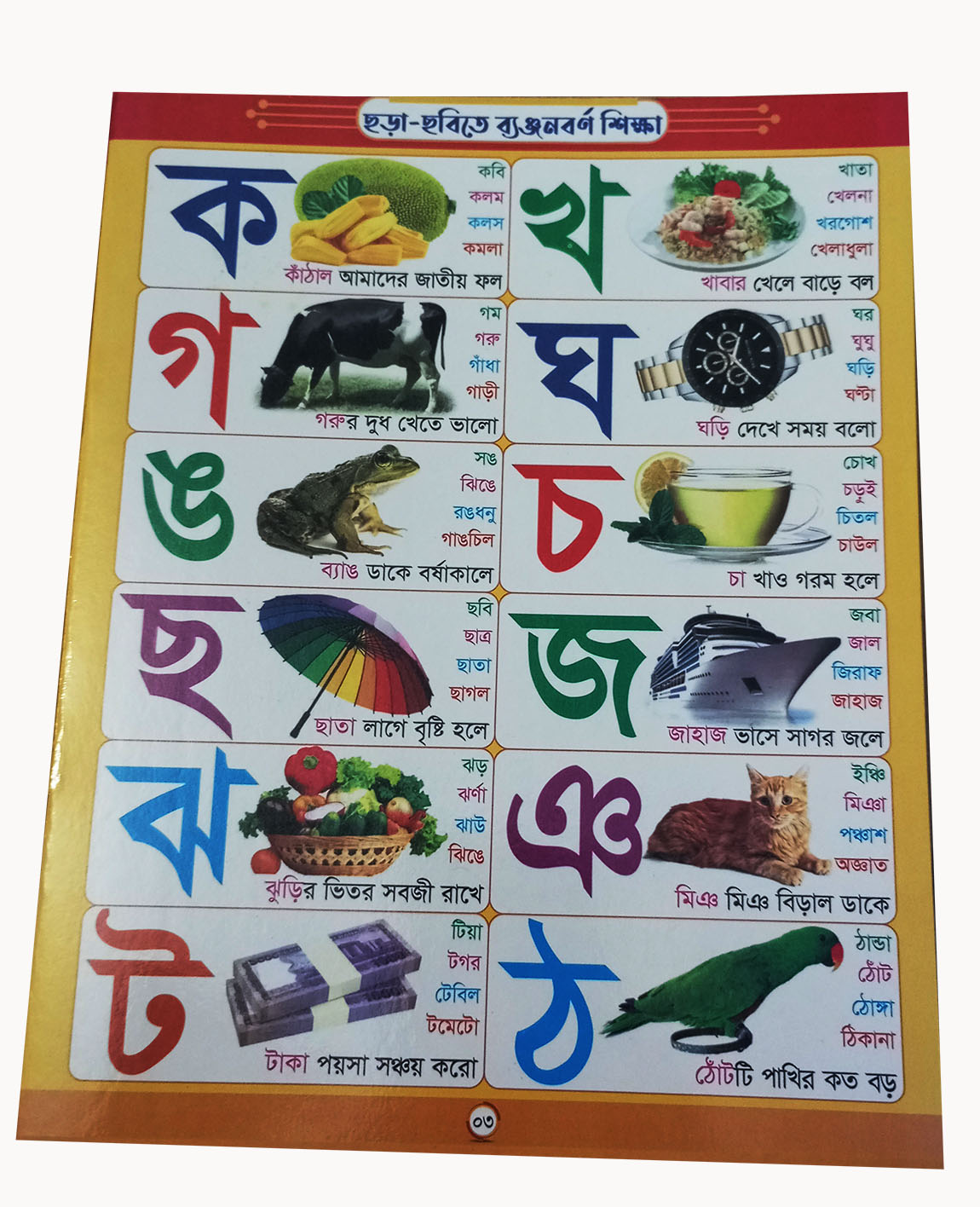 Adorsholipi Book - All in One (Fully Laminated) 24 Pages. 