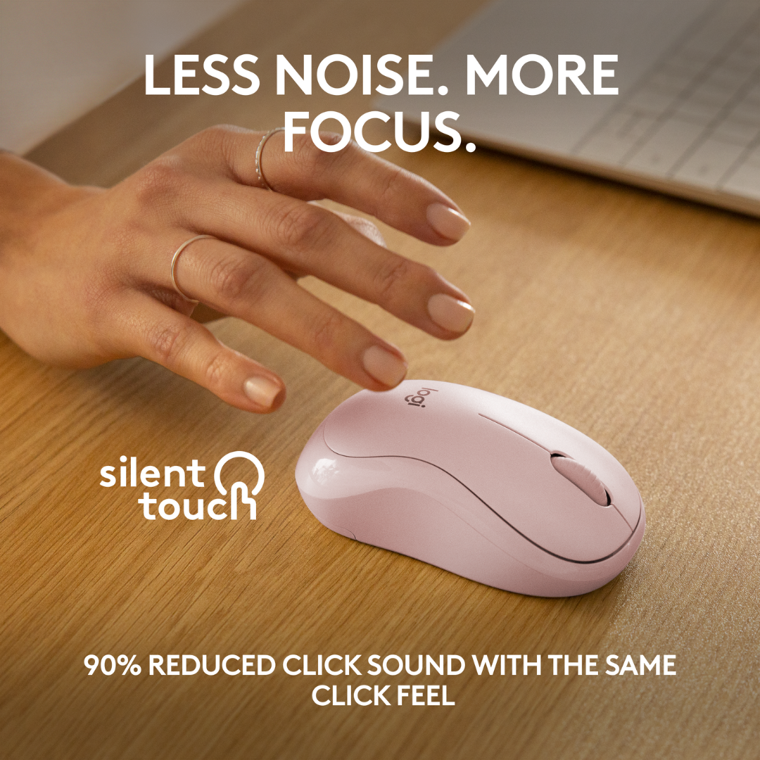 Logitech M240 Silent Bluetooth Mouse, Wireless, Compact, Portable, Smooth Tracking, 18-Month Battery, for Windows, macOS, ChromeOS, Compatible with PC, Mac, Laptop, Tablets. 
