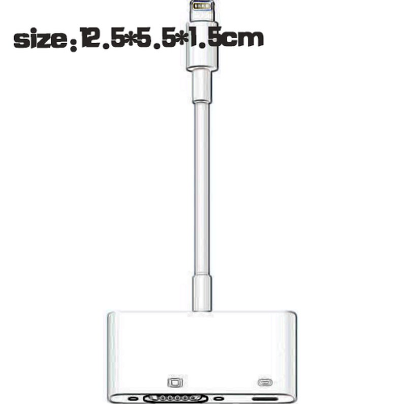 1080P Apple Lightning to VGA Adapter for iPhone iPad MD825AM/A Model A1439. 