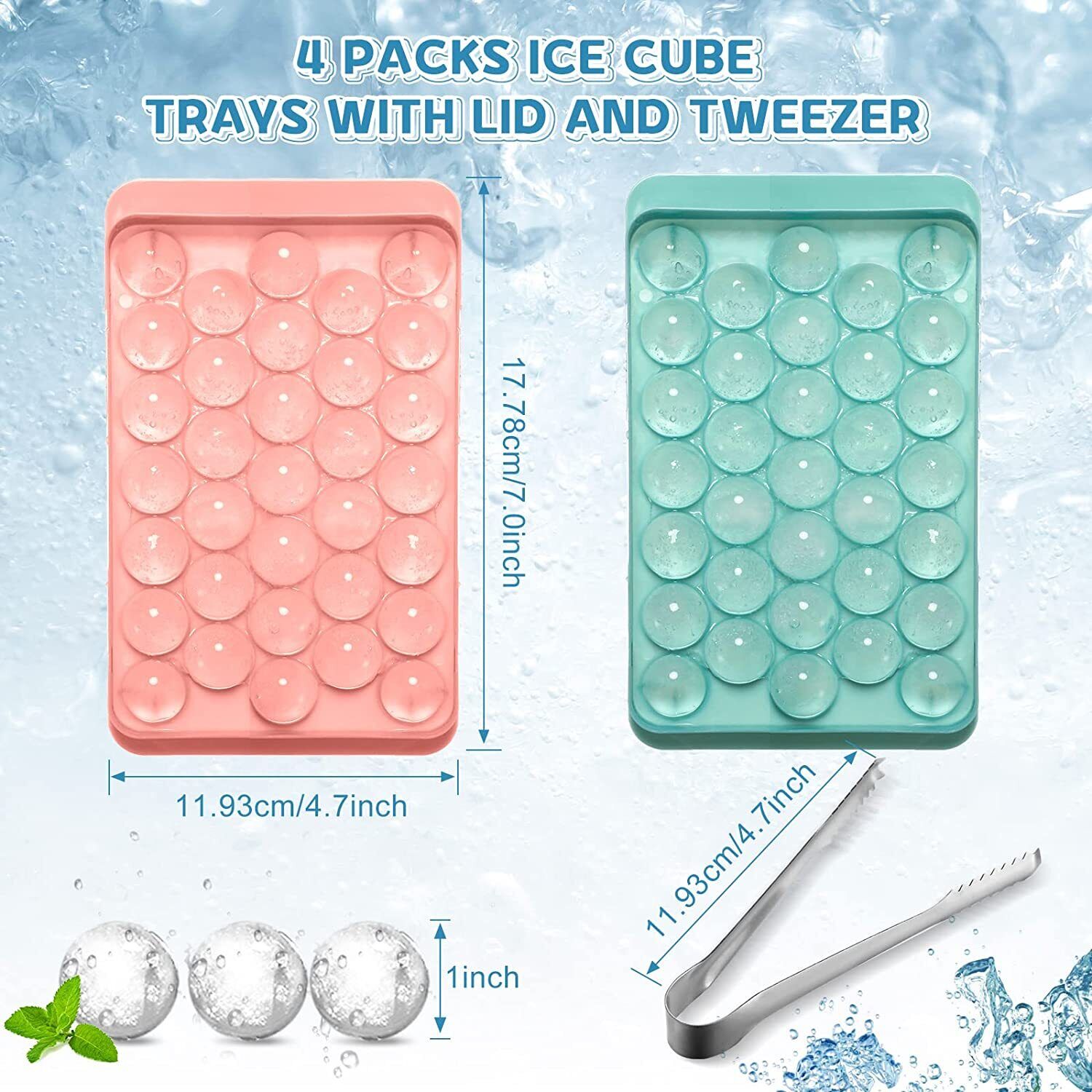 Mini Ice Ball Maker Mold Ice Cube Ice for Freezer Sphere Ice Cube Tray Ice Ball. 