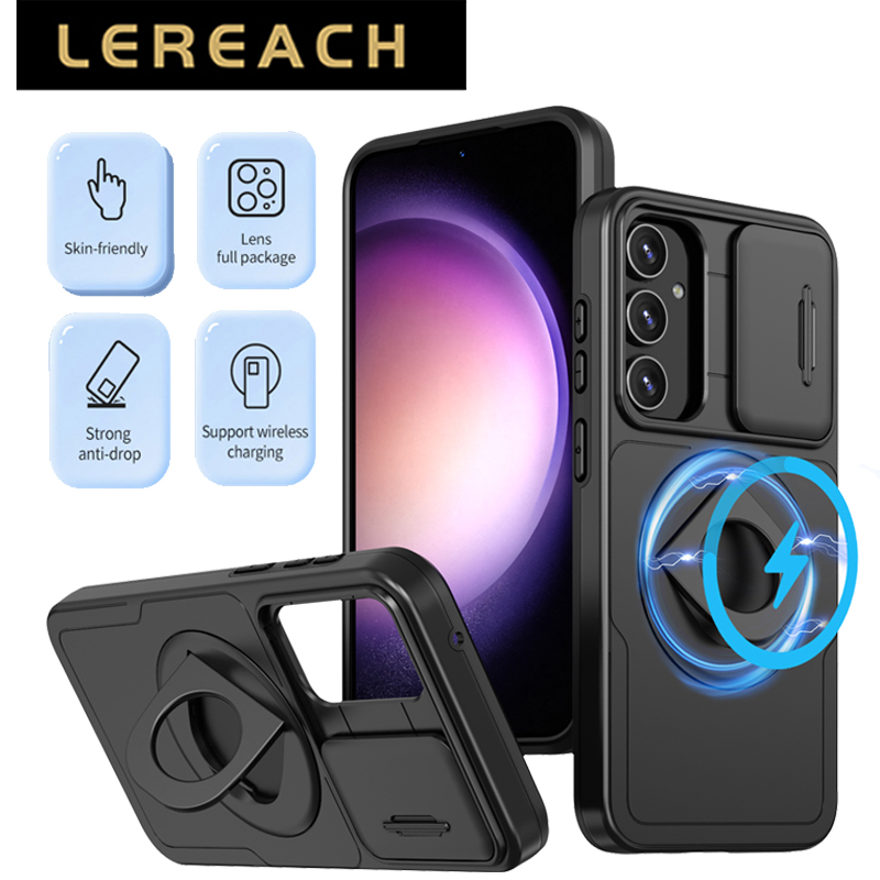 Lereach For Samsung Galaxy A55 A54 A35 A34 A24 A25 A15 A05s A14 A13 Mobile Phone Case Camera Bracket Shockproof Back Cover