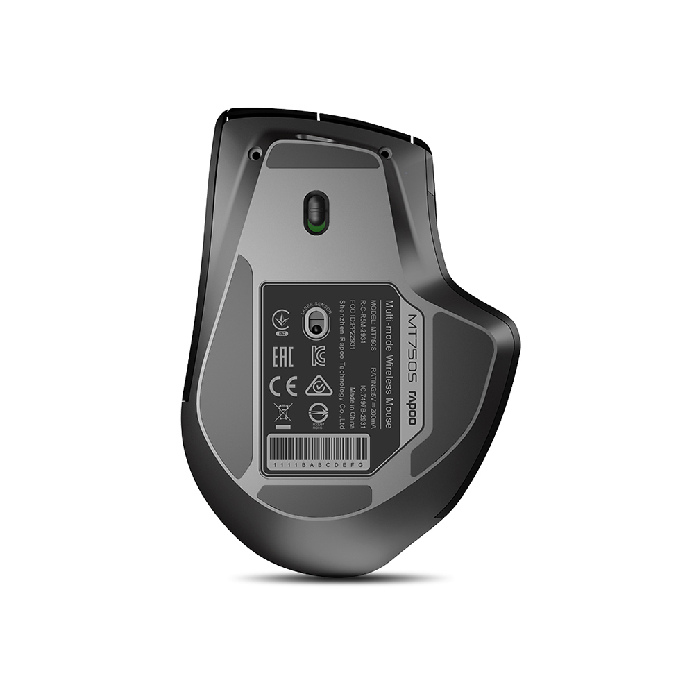 Rapoo MT750S Multi-mode Wireless Mouse Switch between bluetooth 3.0, 4.0 and 2.4G Adjustable 600-3200DPI Ergonomic design. 
