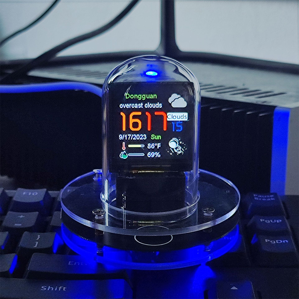 Nixie Tube Clock Smart Wifi Glow Diy Tube Clocks Cyberpunk Style Digital Table Clock Visual Display Changeable Automatic Update. 