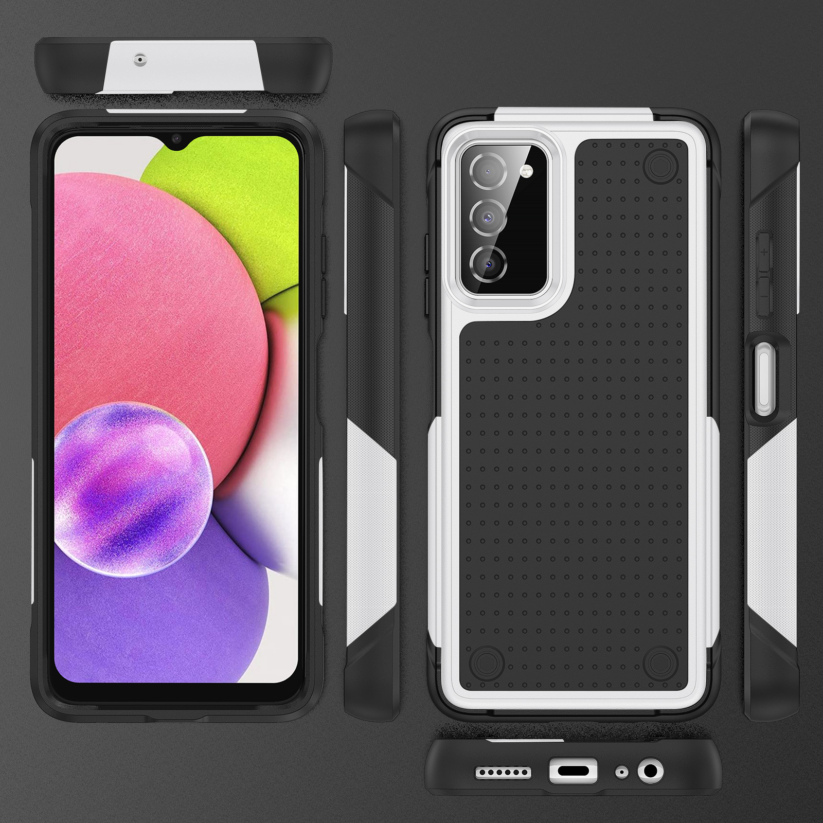Applicable A03S 165 Phone case Hardened Anti-Scratch Protective Sleeve Elegant Phone Case. 