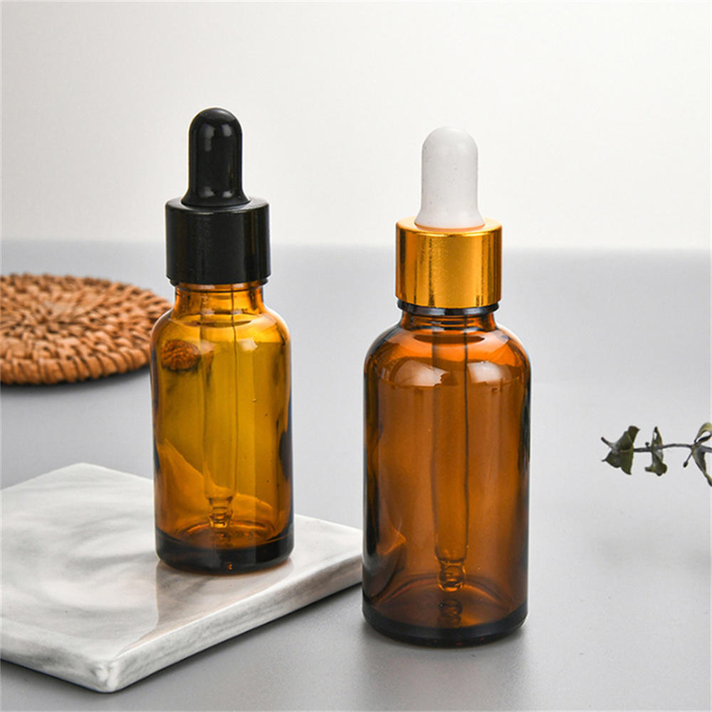 Liquid Brown Drop Bottles Aromatherapy Bottle With Dropper Empty Essential Oil Bottles Aromatherapy Liquid Bottles Refillable Brown Glass Bottles. 
