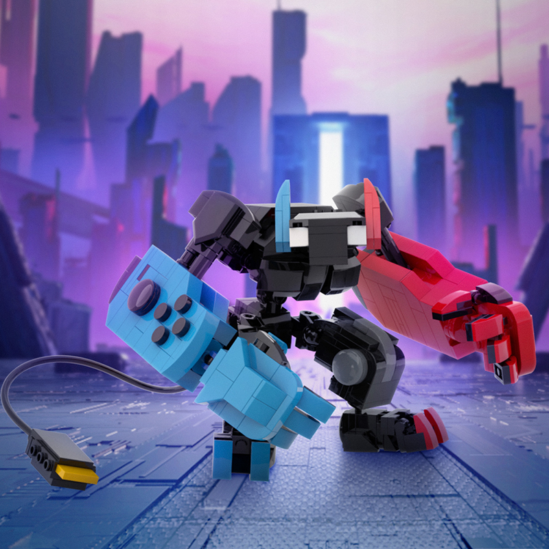 BuildMoc Switch Imp Creative Transform Mecha Building Block Set Colorful Humanoid Robot Model Brick Toys Christmas Birthday Gift Luhuai CVC. 