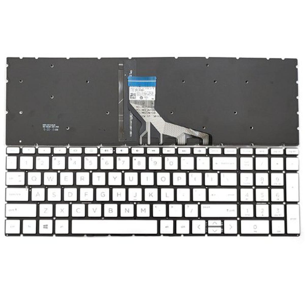Laptop Keyboard For Hp 15-Cn 15-Cw 15-Cr 15-Cs 15-Da Silver Keyboard With Backlite, Model Name/Number: Kbd0180