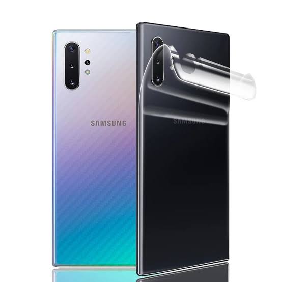 Samsung Galaxy Note 10 Plus _TPU Protective Film Hydrogel Back POLY / TPU Protector Screen Protector Anti-Shatter / High Definition (Back POLY). 