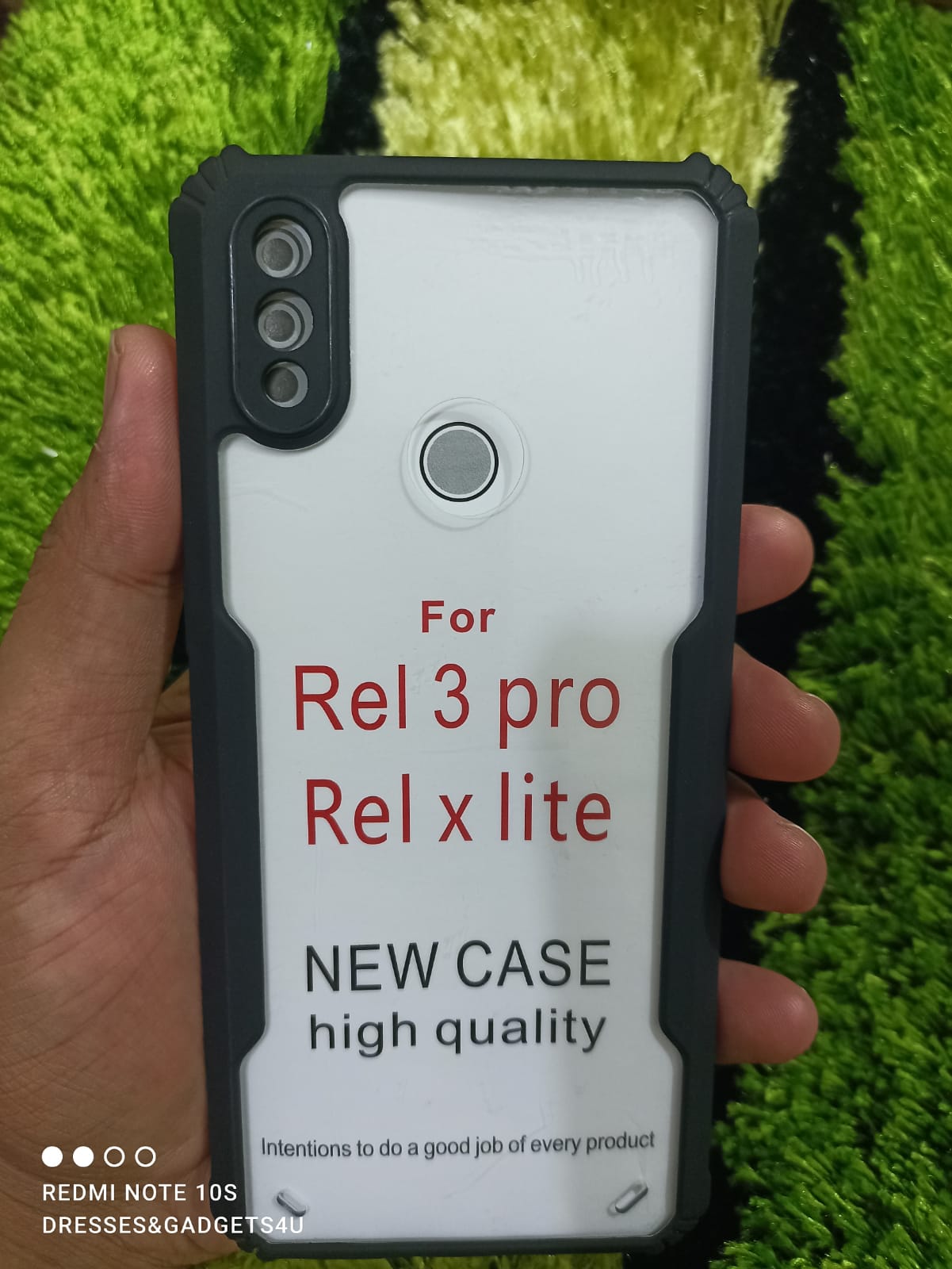 realme 3 pro leather back cover