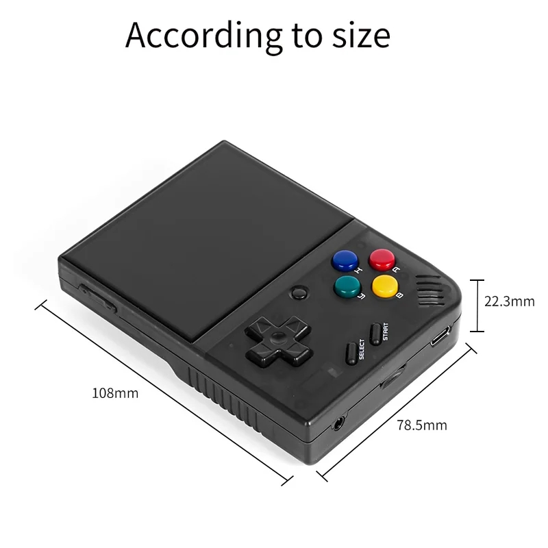 MIYOO Mini Plus Portable Retro Handheld Game Console V2 Mini+ 3.5 Inch -Option -black-64GB-Option -black-64GB. 