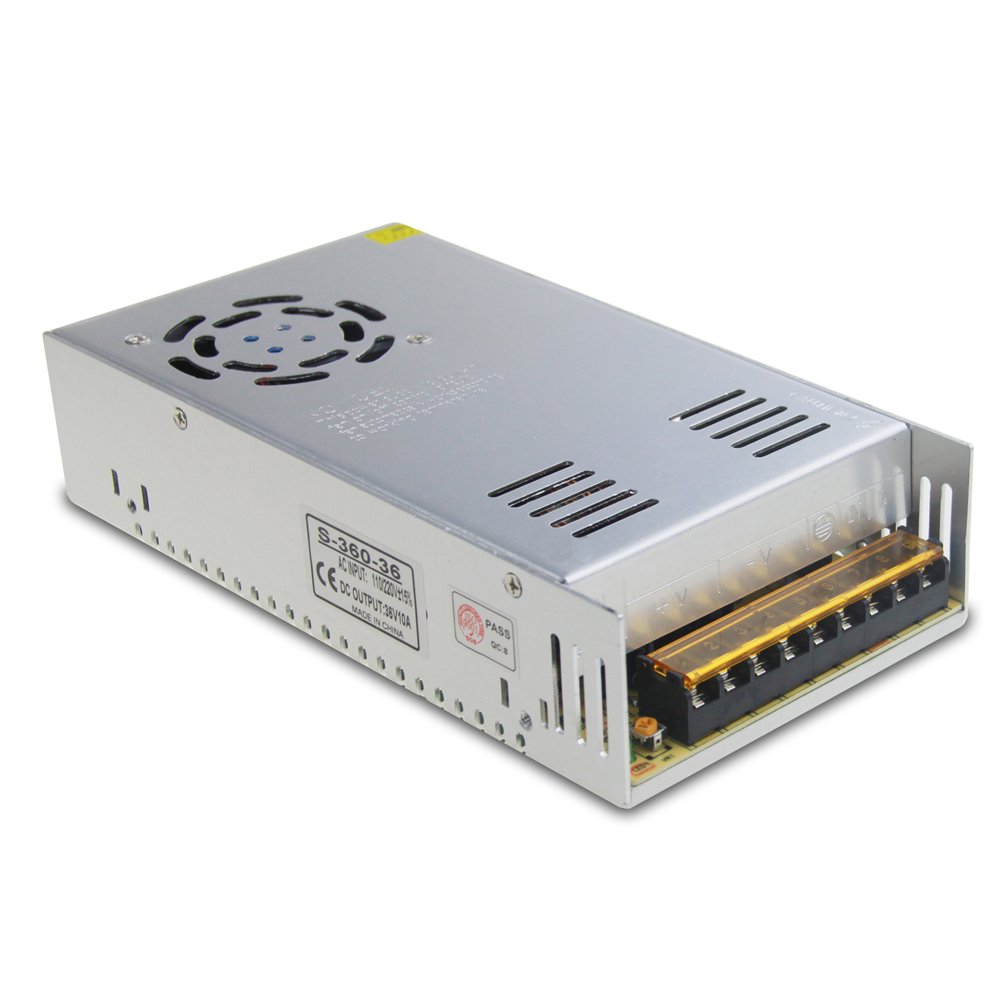 360W DC36V 10A Switching Power Supply Factory sales SMPS Driver 110V 220V AC-DC 36V Transformer for Stepper CNC CCTV 3D Printer. 