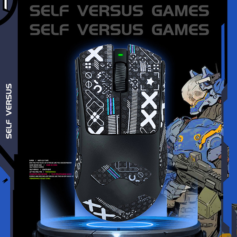 Mouse Grip Tape Skate Handmade Sticker Non Slip Lizard Skin Suck Sweat For Razer DeathAdder V3 Pro Wireless Mouse. 