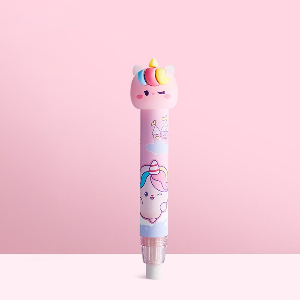 Creative Cartoon-shaped Eraser Office Supplies Crumb-free Lovely Pencil Eraser Less Chip Traceless Pressing Eraser Kid