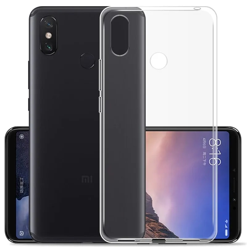 For Xiaomi Mi Max 3 Soft TPU Case Transparent Silicone Phone Case For Mi Max 2 ShockProof Safe Ultra Thin Clear Protective Cover. 