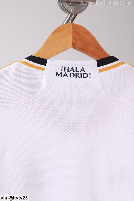 REAL MADRID HOME JERSEY 23-24 short sleeve jersey for Men and Women. 