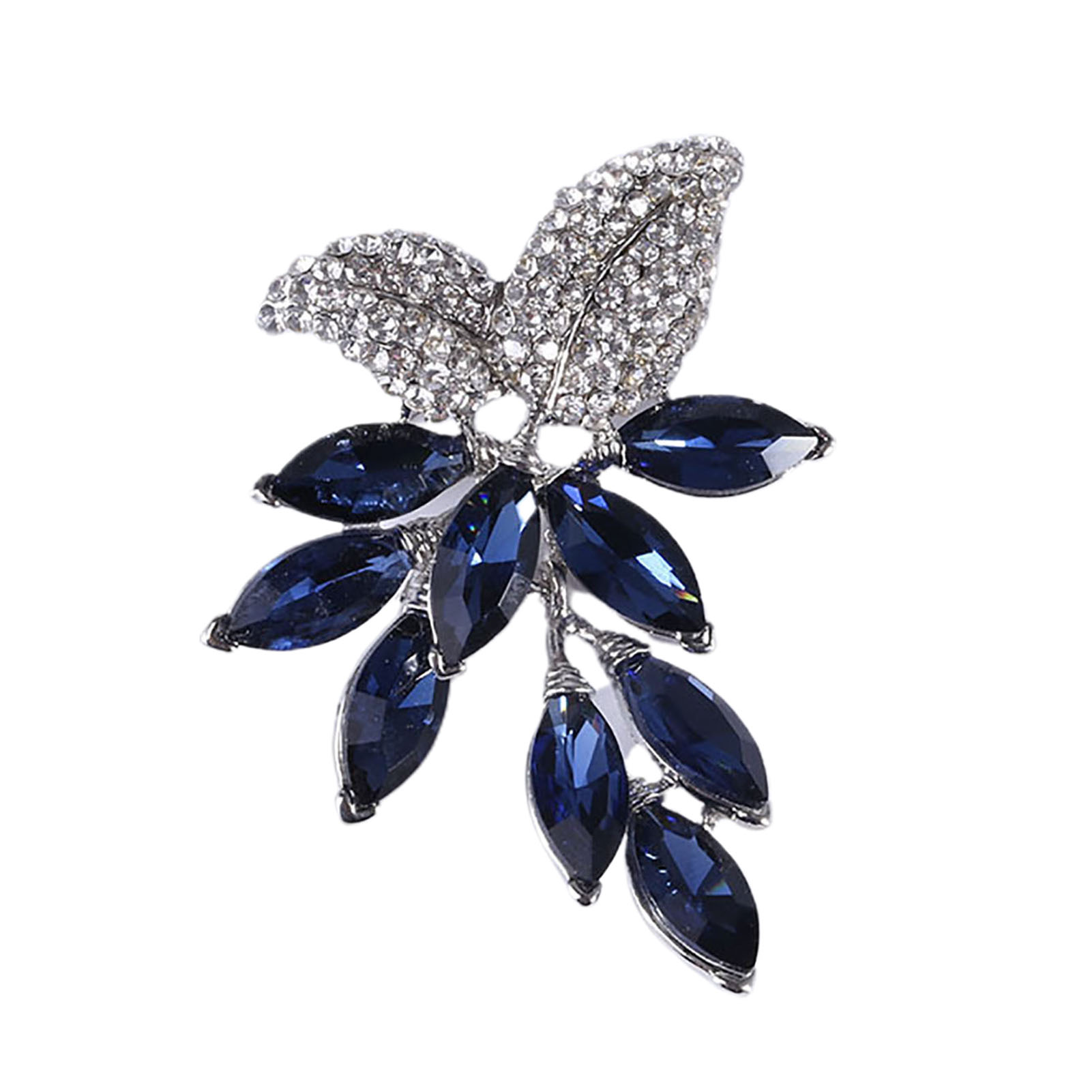 Elegant Brooch Exquisite Lady Grape Shape Rhinestone Lapel Pin. 