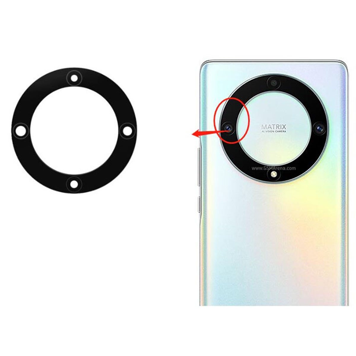 Camera Main Glass Lens for Honor X9a X9b RMO-NX1 ALI-NX1 Replacement Part