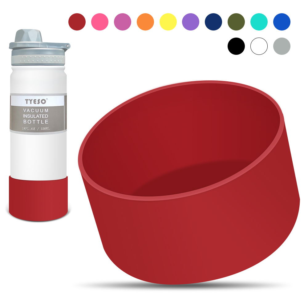 Tyeso Tumbler Accessories Tyeso Silicone Boot for Tyeso Tumbler 530ml/750ml Protective Silicone Boot for Tyeso Tumbler Anti-Slip Bottom Sleeve Cover for Water Bottle Compatible with Hydro Flask, Simple Modern and Aquaflask Bottles Tumbler Rubber Protector. 