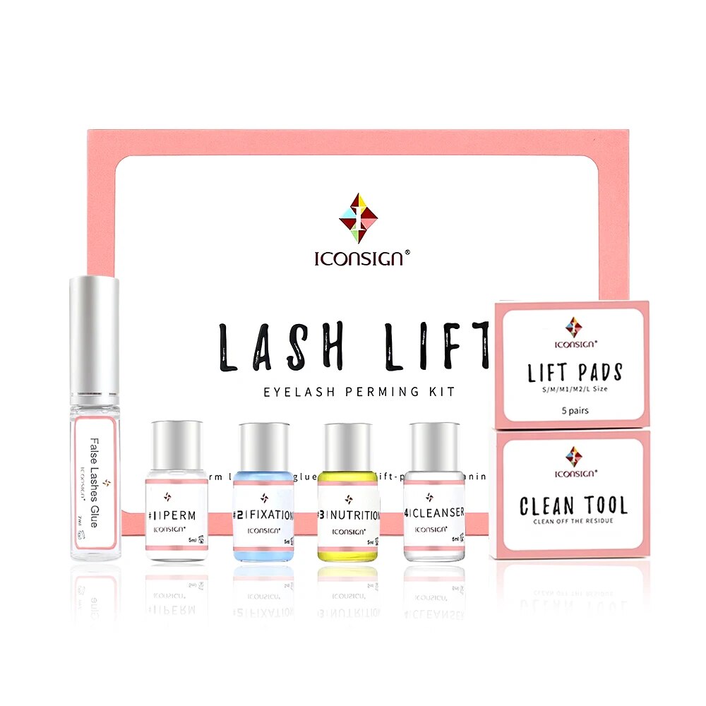 Lash Lift Kit Eyelash Perm Kit Home Lash Perm Curler Kit Brow Lifter Lamination Kit Semi Permanent Curling Perming Wave