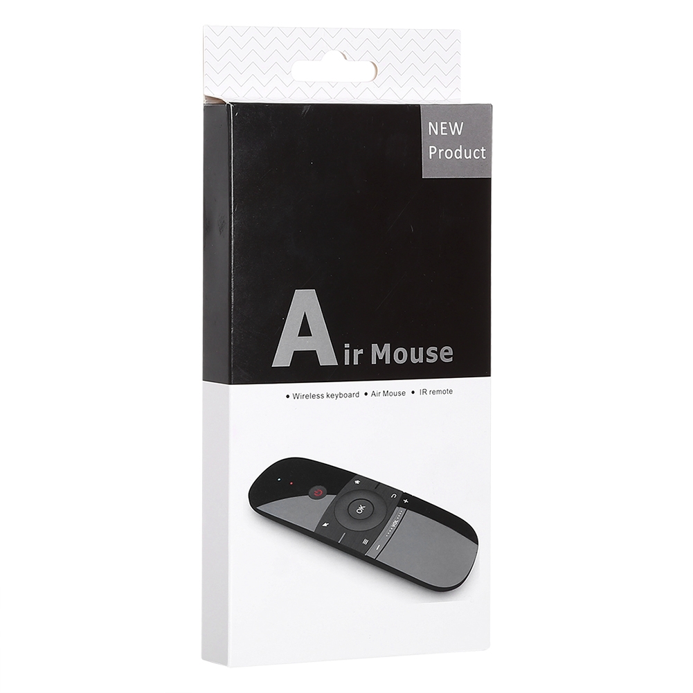 W1 Wireless QWERTY 57-Keys Keyboard 2.4G Air Mouse Remote Controller with LED Indicator for Android TV Box, Mini PC, TV, Projector, HTPC, All-in-one PC / TV. 