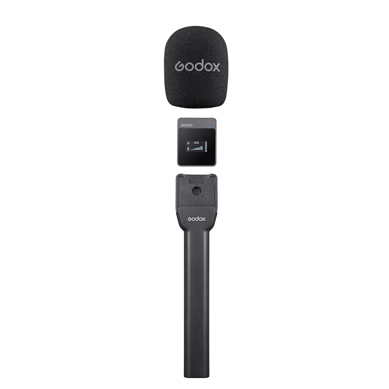Godox Movelink ML-H Wireless Microphone Handheld Stand Handle Grip Bracket for Godox MoveLink M1/M2/UC1 Professional Microphone. 