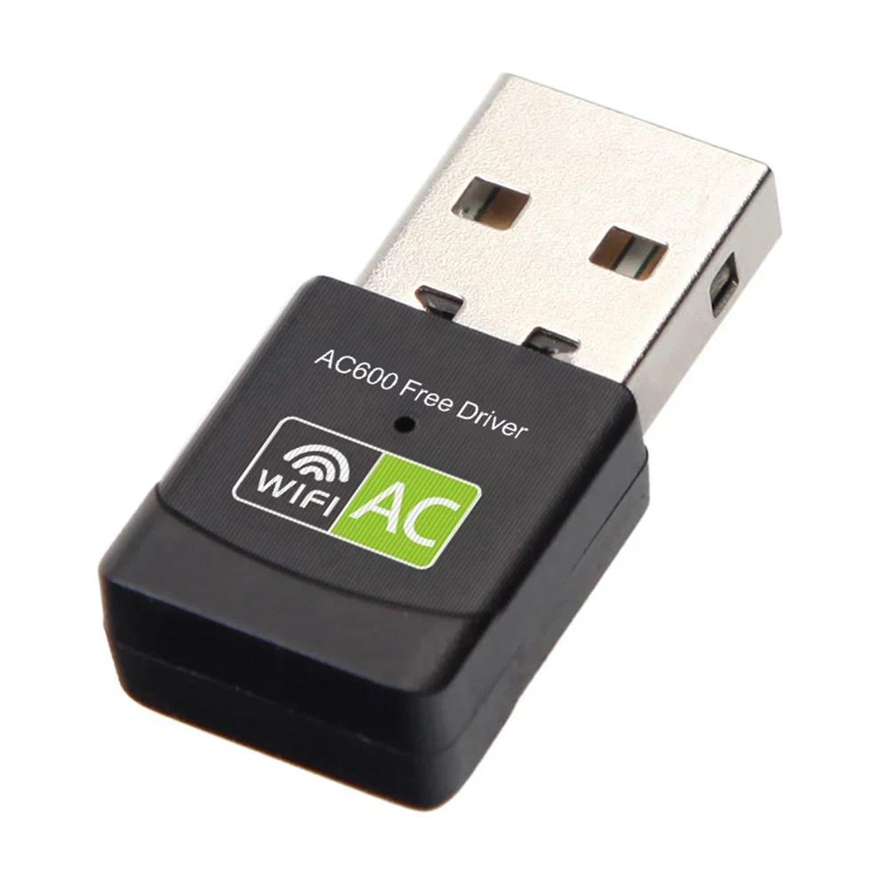600Mbps USB Wifi Adapter Dual Band 2.4GHz+5Ghz Free Driver RTL8811 WiFi Network Card. 