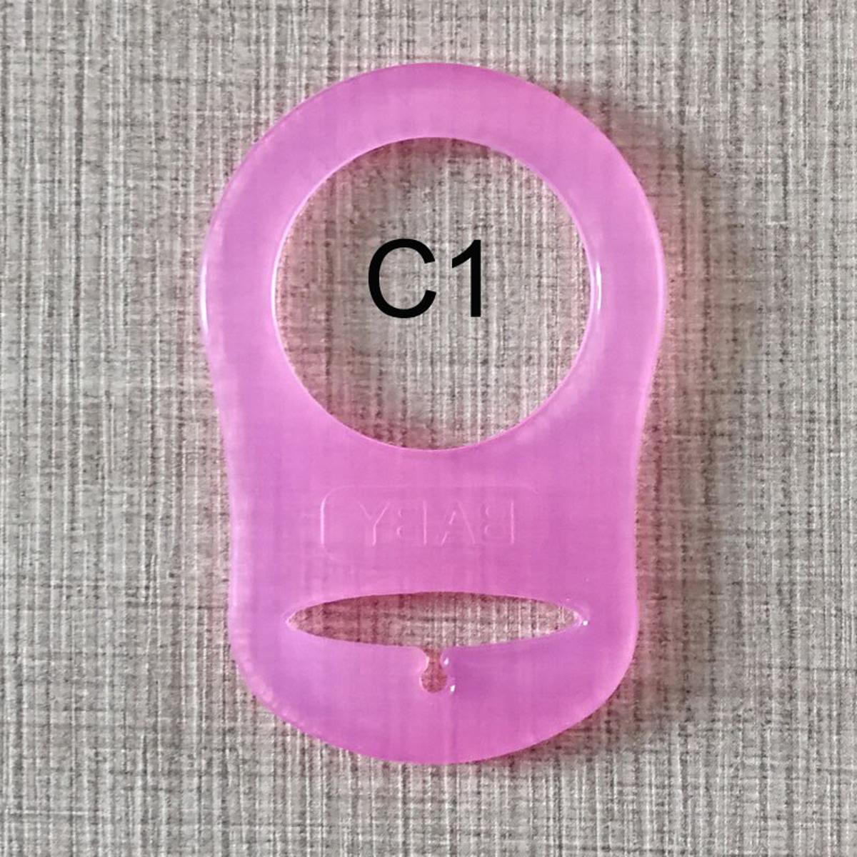 【happy one】10PCS Color Silicone Baby Mam Pacifier Adapter Rings Dummy Clip Adapter Chain Pacifier Holder