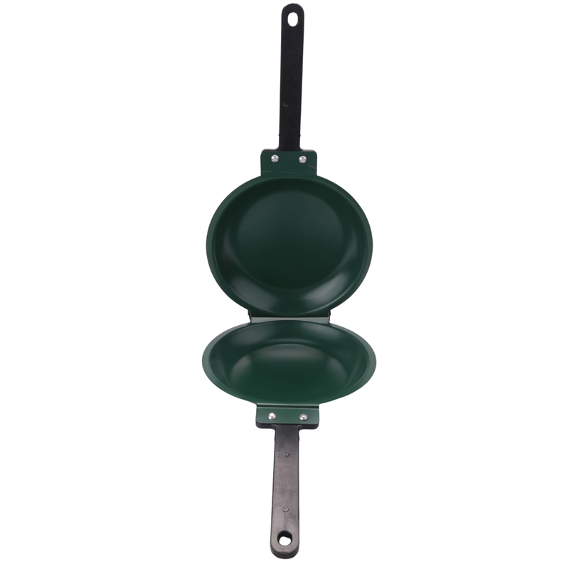 DIY Non-Stick Pan, Double-Sided Frying Pan Frying Pan Breakfast Pan, Gas and Induction Cooker Universal. 