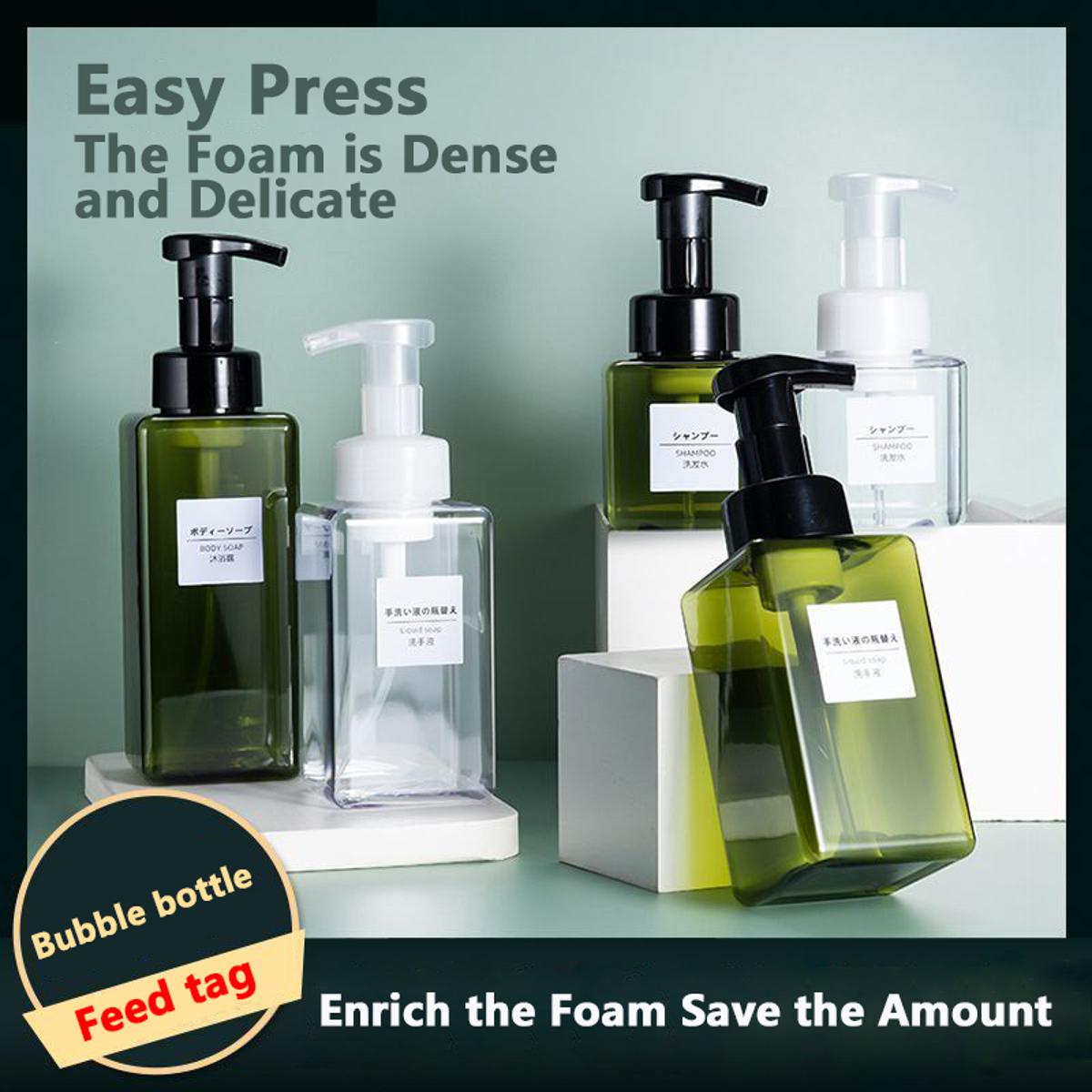 250ml/450ml Foaming bottle Cleanser Foam Machine Mousse Foam Bottle Hand sanitizer Shampoo Compressed bottle Magic Foam compressed bottle Body Wash Shampoo foam machine Foam rich out easy to separate bottle Free label