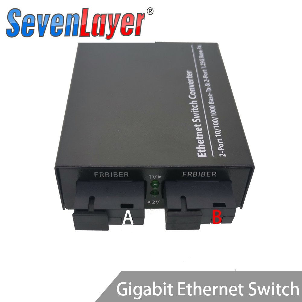 Computer Network Connection Box 2G2E 2 RJ45-2Lan E UTP 2 SC 2F0 Port   Gigabit-10 / 100 / 1000M. 