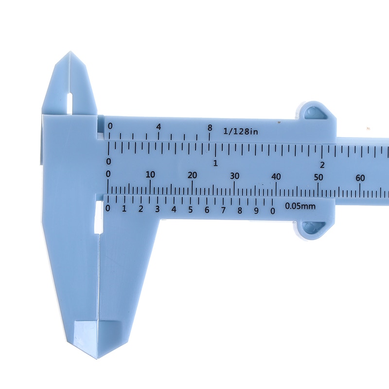 Double Scale Plastic Vernier Caliper Ruler Measuring Student Calipers Size Measuring Tool-BK. 
