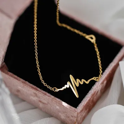 Heartbeat hot sale pendant necklace