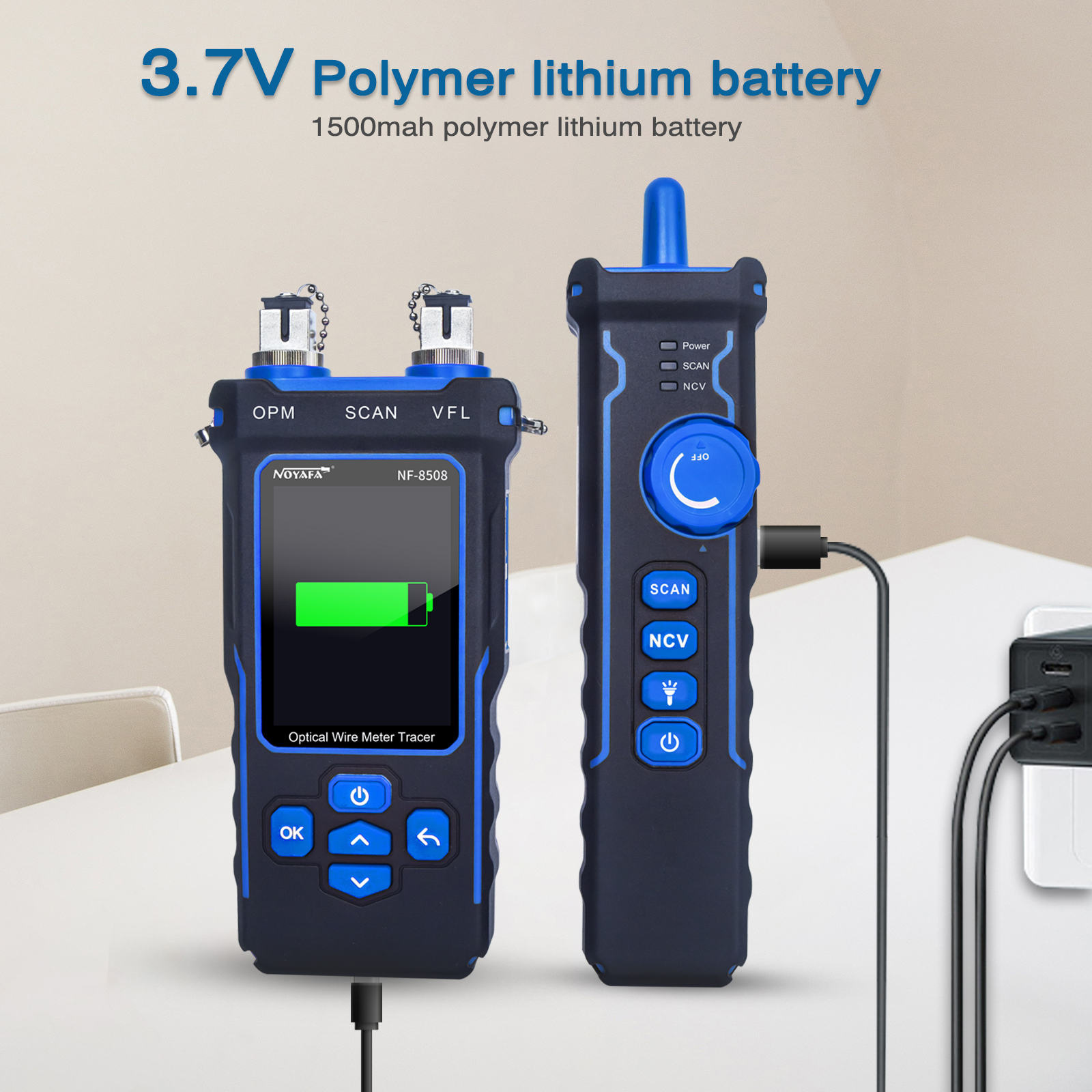 NOYAFA NF-8508  Cable Tracker LAN Optical Power Meter Tester LCD Display Measure Length Wiremap Network Cable Tester. 