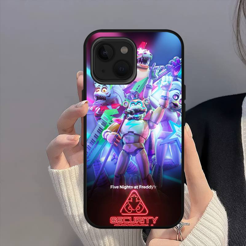 FNAF Game Security Breach Phone Case For iPhone 11 12 Mini 13 14 Pro XS Max X 8 7 Plus SE XR Shell. 