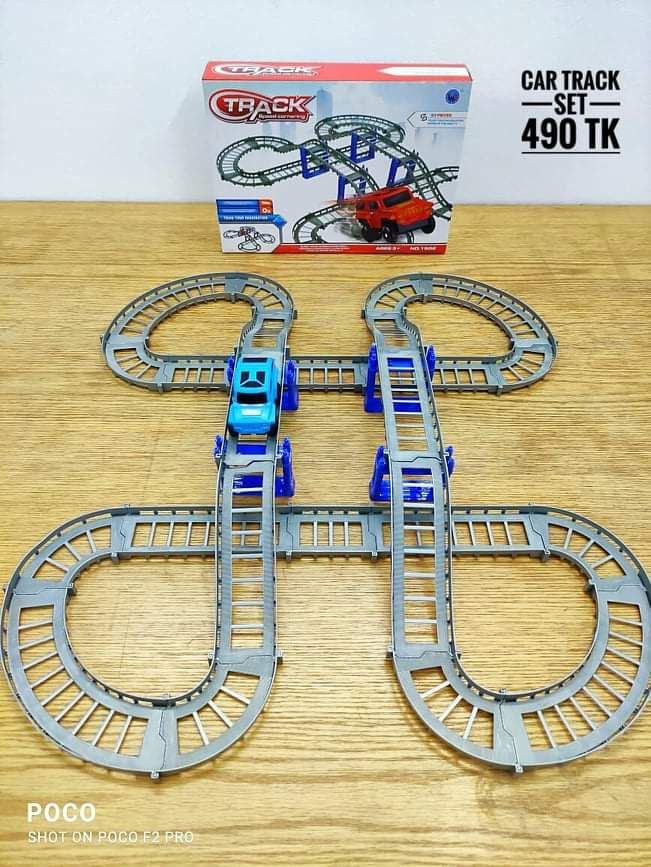 Generic Speed Cornering Racing Car Set Race Track Electric Cars Exercise Ability Parent-Child Toys ful. 