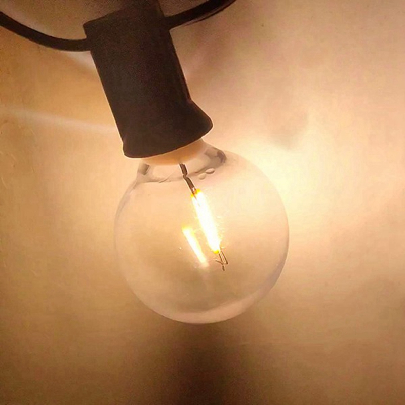 6Pcs G40 Bulbs,E12 Screw Base LED Globe Bulbs for Solar String Lights. 
