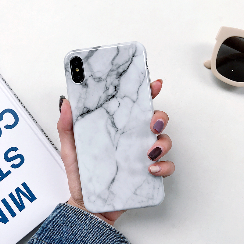 Marble case on For Coque iPhone 12 13 14 Pro Max 11 7 8 Plus X XR XS Max Silicone Soft TPU Back Cover For iPhone X Phone case. 