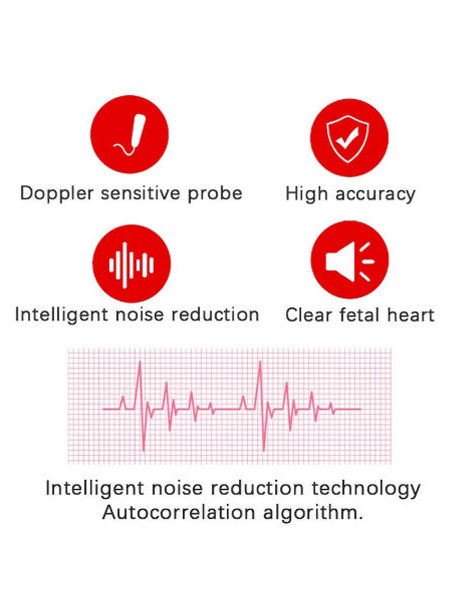 JSL-T501 Fetal Doppler for Pregnancy Heartbeat Detector LCD Backlight with Gel. 