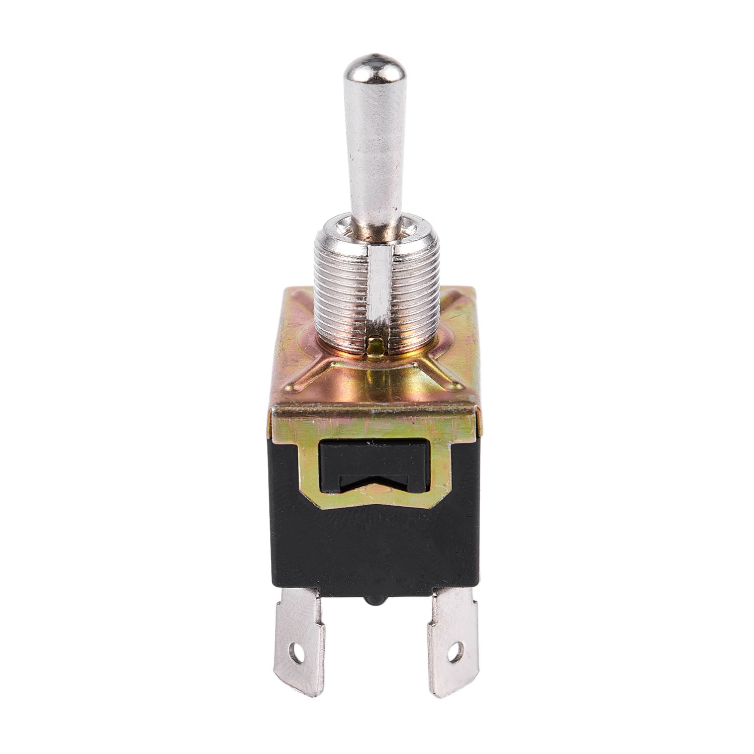 AC 250V/10A 125V/15A DPDT 6 Pins Toggle Switch Black+Silver. 