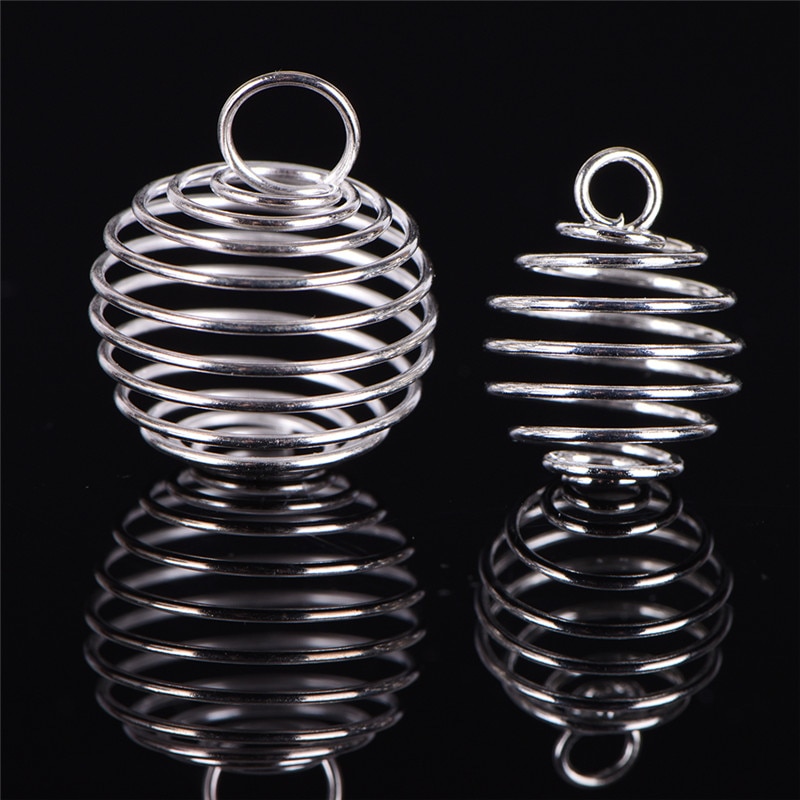 【VisioN Shop】30PCS/Set Round Alloy Cages Pendants DIY Component Charms(null). 