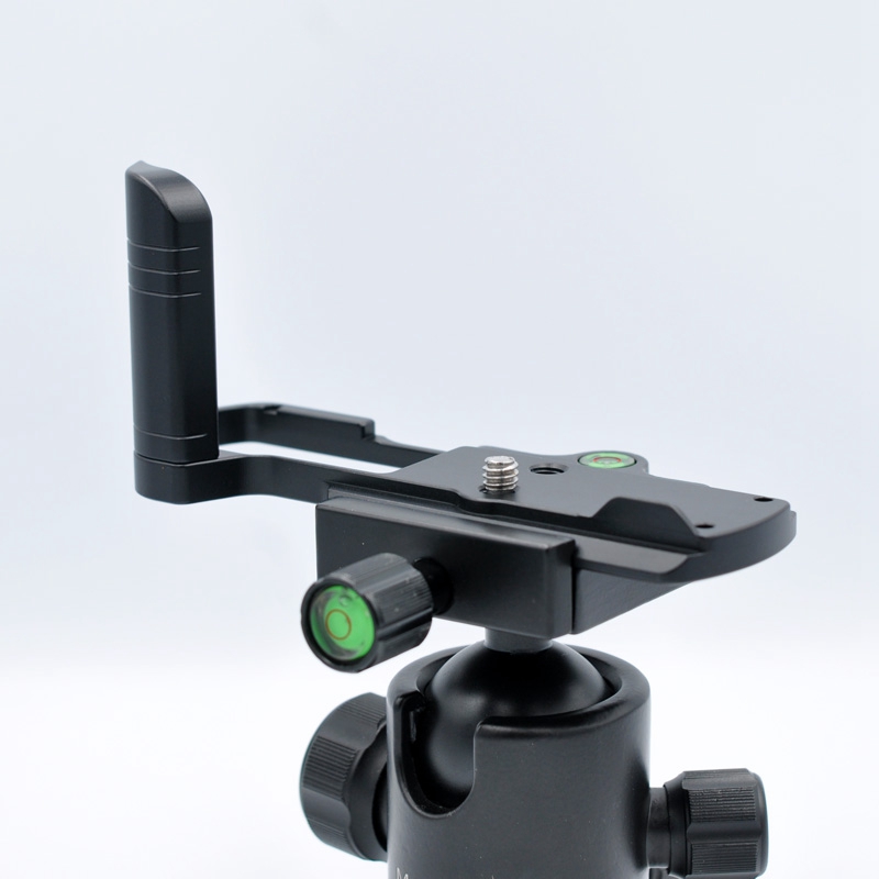 Camera L Bracket,Quick Release Plate for Panasonic GX9/GX85/GX7II Camera Grip Base Vertical Quick Release L Plate Black. 