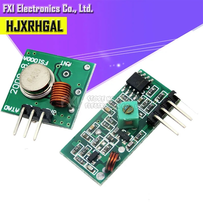 【3C VictoryEagle】(2PCS) 433Mhz RF and receiver Module kit /ARM/MCU WL diy 433mhz wireless free shiping