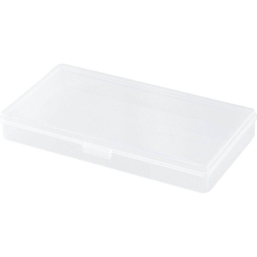 Minimalism Desktop Organizer Stationery Storage Box Rectangular Waterproof Pencil Case With Lid Plastic Dustproof Pen Pencil Holder Sundries